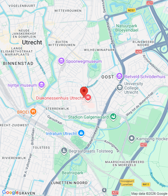 Google maps afbeelding voor Dienstapotheek Utrecht